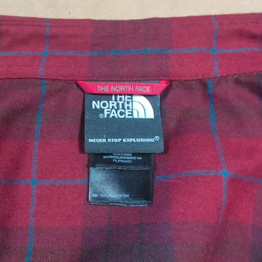 The North Face A36Q 2013 Mens L Plaid Outdoor Shirt Gorpcore Red Black